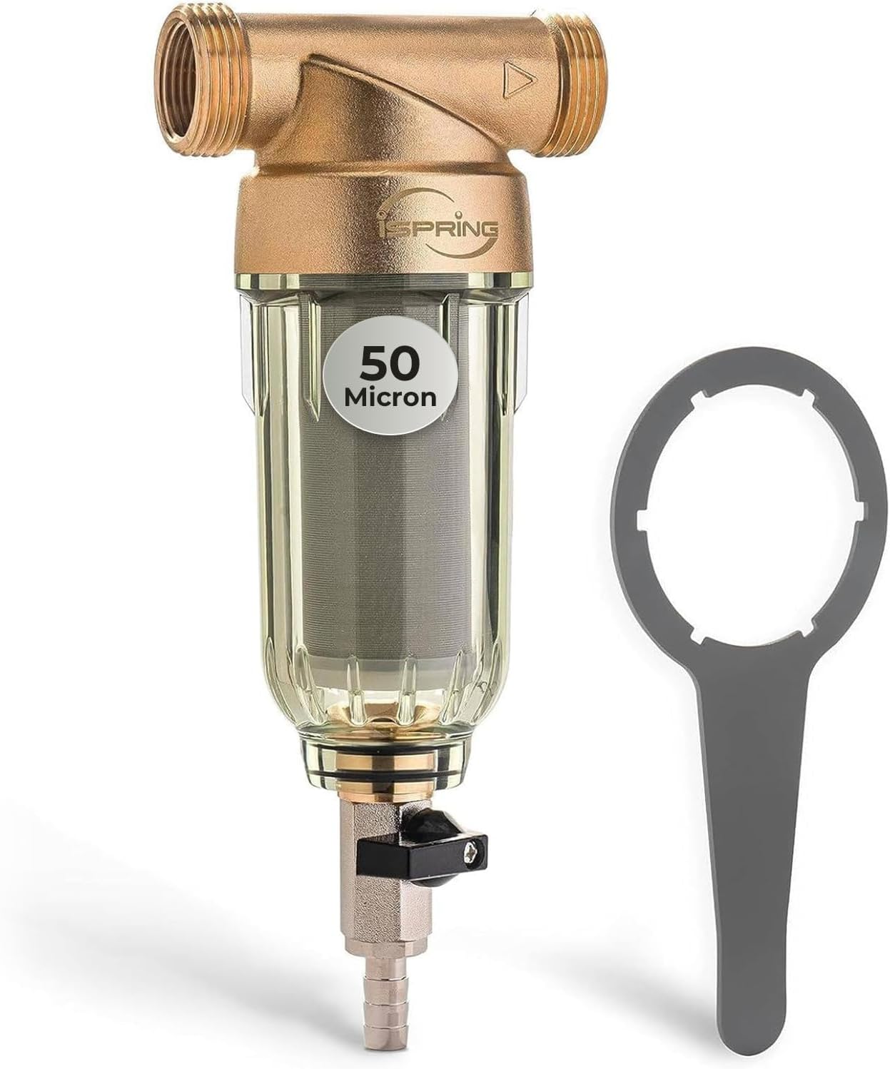 iSpring WSP-50 Reusable Spin-Down Sediment Filter (50 Micron)
